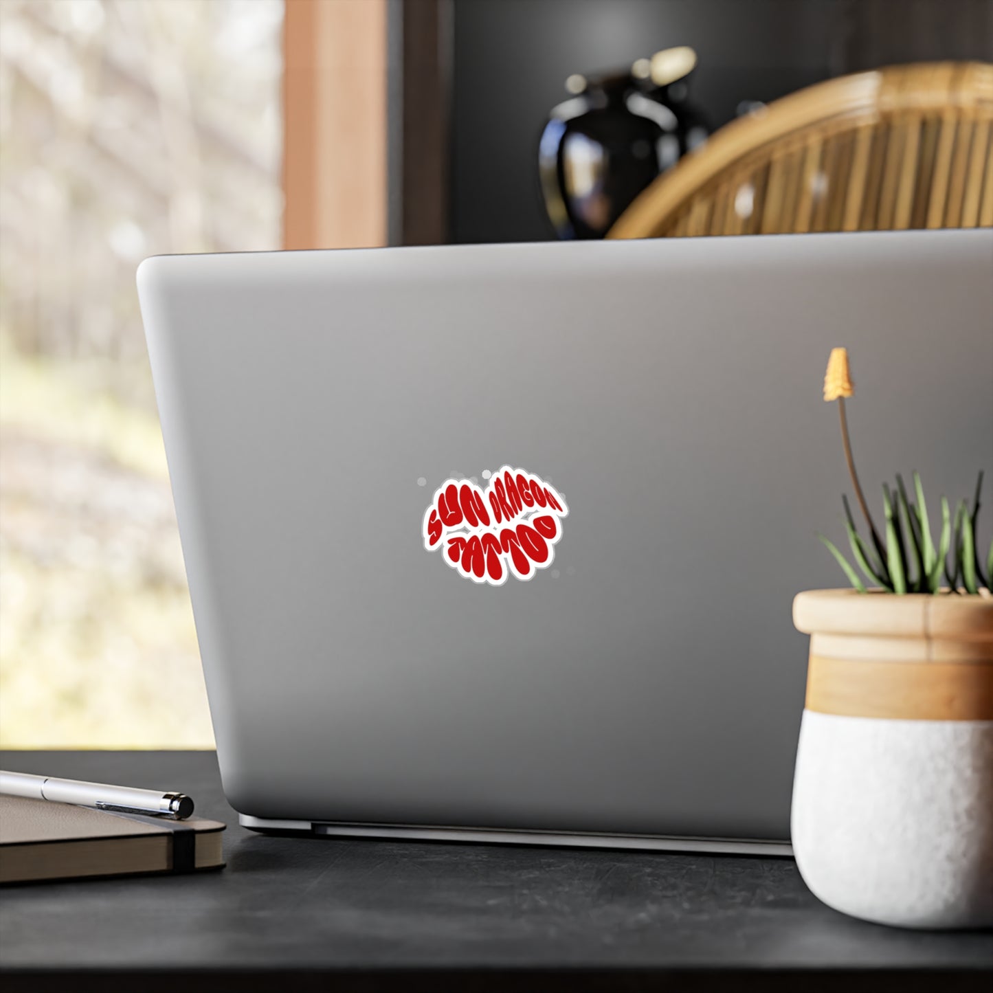 Sun Dragon Tattoo Lips Vinyl Decals