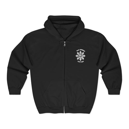 Sun Dragon Unisex Full Zip Hooded Sweatshirt