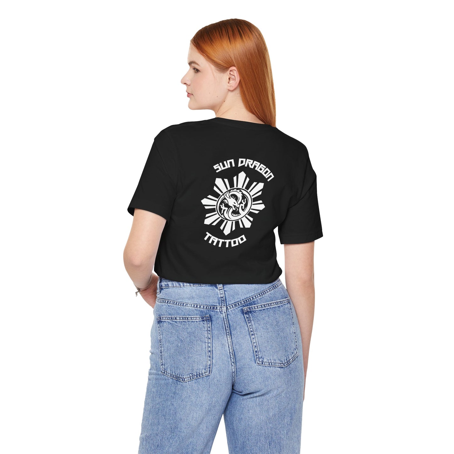Sun Dragon Front Back Logo Tee