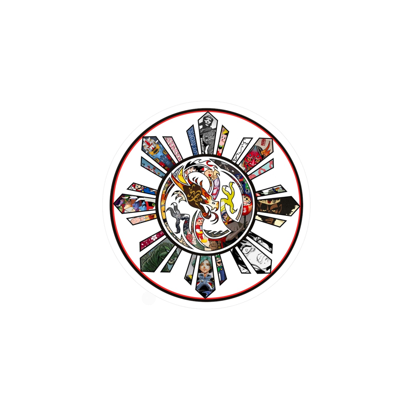 Sun Dragon Graphic Decal
