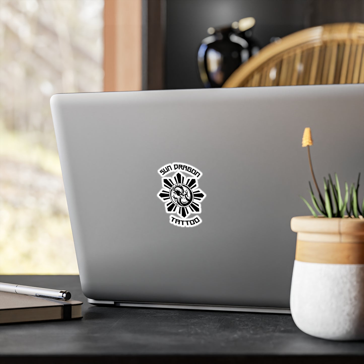 Sun Dragon Tattoo Vinyl Decals