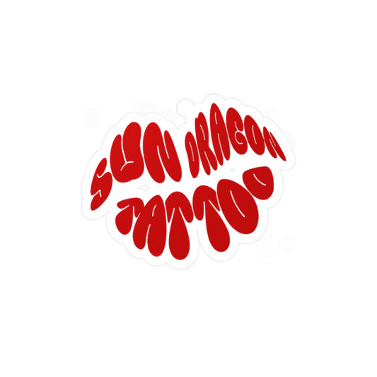 Sun Dragon Tattoo Lips Vinyl Decals