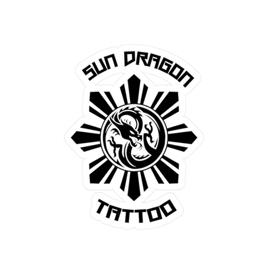 Sun Dragon Tattoo Vinyl Decals